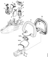 STIHL 4851-084-2600 Filter positie 4 technische tekening