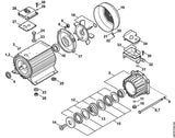 STIHL 9110-313-0931 Linsenschraube DIN7985-M5x8 positie 22 technische tekening