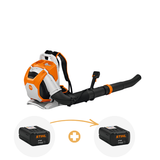Stihl Rückentragbarer Akku-Laubbläser BRA 600 mit 2 x Akku und 1 x Ladegerät