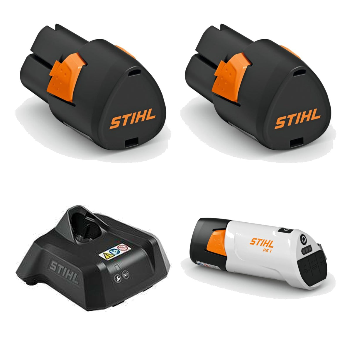 STIHL 2x AS 2 Akku + AL 1 Ladegerät + PS 1.0 Powerbank | AS Power-Pack