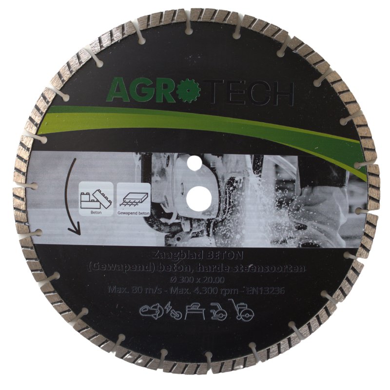 AgroTech Diamant-Trennscheibe BASIC Beton - 300 mm