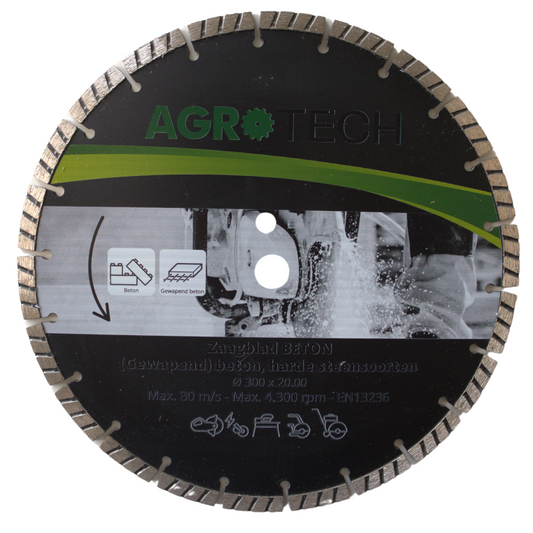 AgroTech Diamant-Trennscheibe BASIC Beton - 300 mm
