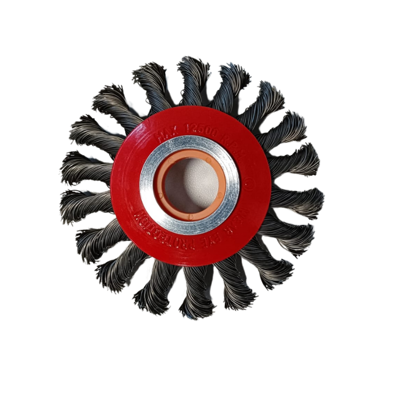 AgroTech Stahl Unkrautbürste Ø 10 cm  - 20 / 25,4 mm