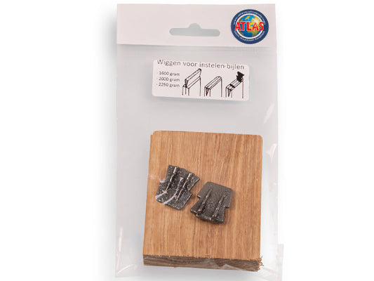 Atlas Axtkeil-Set - großer Holzkeil und 2 Metallkeile Nr. 4