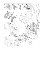 STIHL BA034032500 Abdeckung positie 10 technische tekening