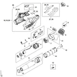 STIHL BA044301400 Elektronikmodul positie 6 technische tekening