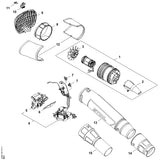 STIHL BA067015401 Blasrohr positie 13 technische tekening