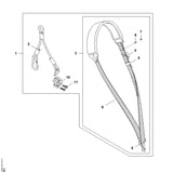 STIHL BA067188200 Haken positie 10 technische tekening