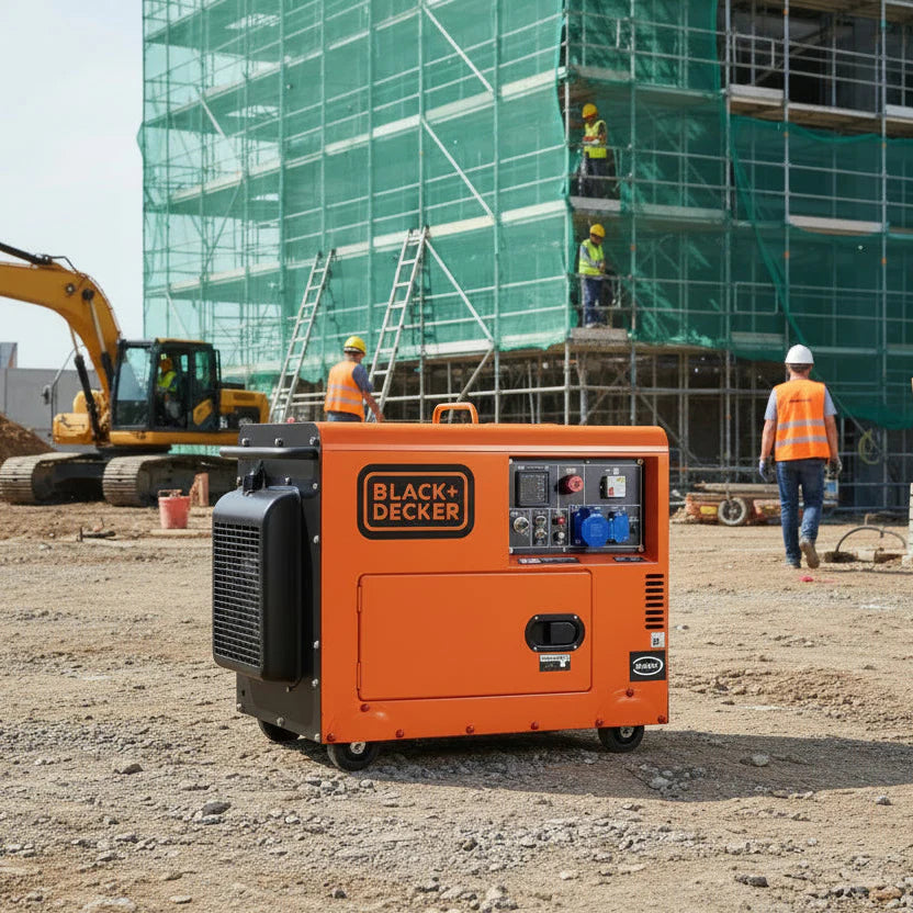 BLACK+DECKER BXGND5300E Dieselgenerator – 5,3 kW in Aktion