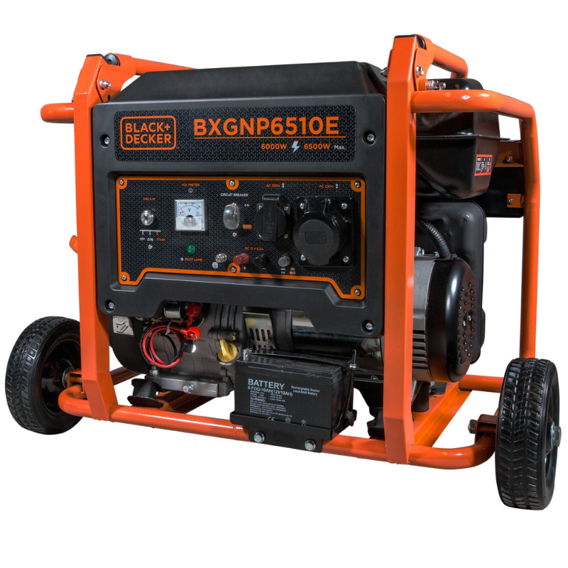 Black+Decker BXGNP6510E Benzin-Generator - 6500 W