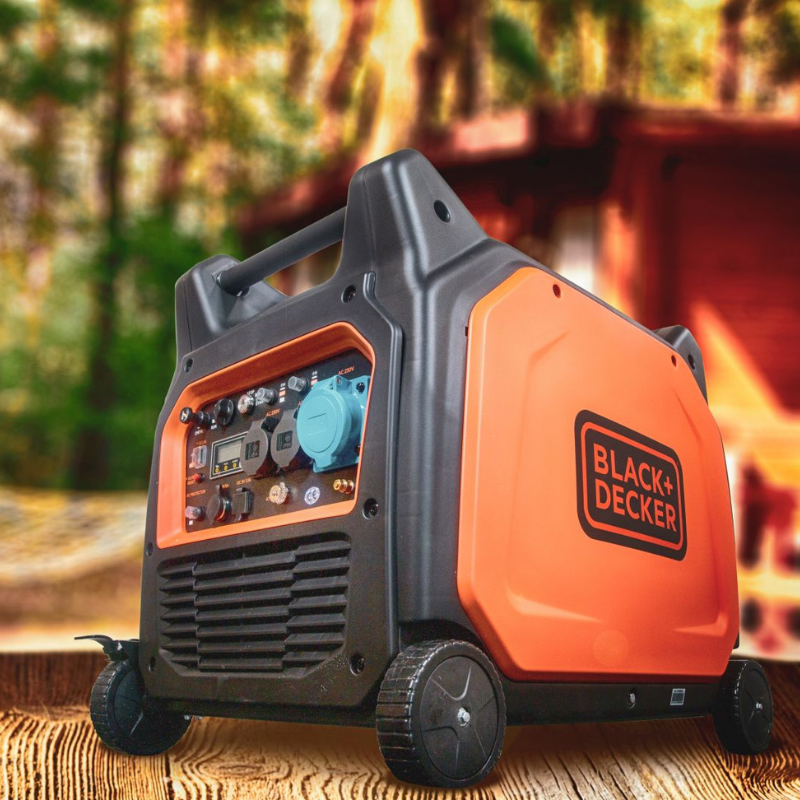 Black+Decker BXGNi6500E Inverter Benzin-Generator – 6500 W