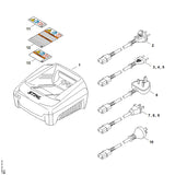 STIHL EA094402021 Anschlussleitung positie 2 technische tekening