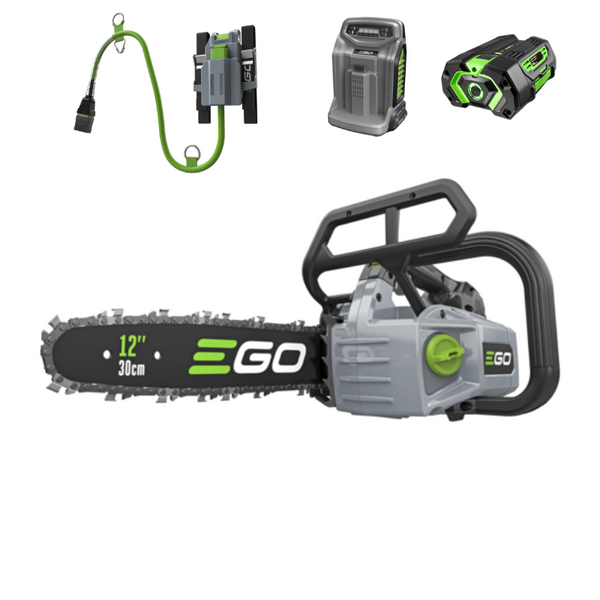 EGO Akku-Kettensäge CSX3000 Pro X mit Akku und Ladegerät