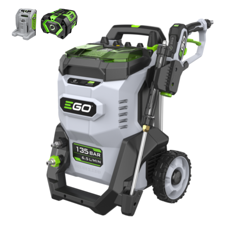 EGO Akku-Hochdruckreiniger HPW2000-K2757 Kit mit Akkus (2x) und Ladegerät