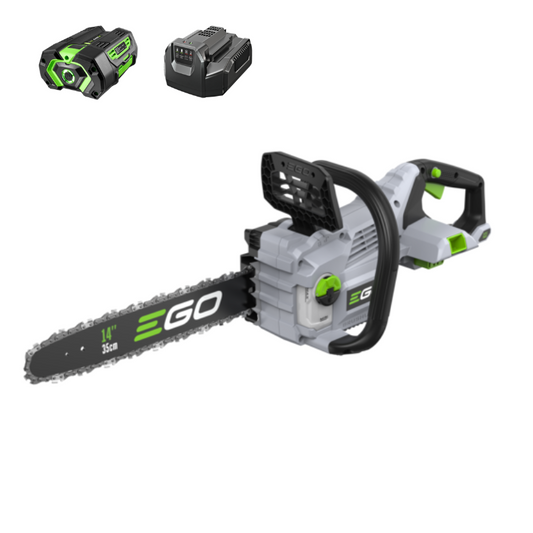 EGO Akku-Kettensäge CS1411E Kit mit Akku und Ladegerät
