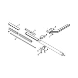 STIHL 6440-710-7100 Schaft (lang) positie 1 technische tekening