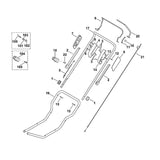 STIHL 6356-764-0620 Gehäusehälfte positie 14 technische tekening