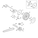 STIHL 6360-640-0101 Getriebe positie 18 technische tekening