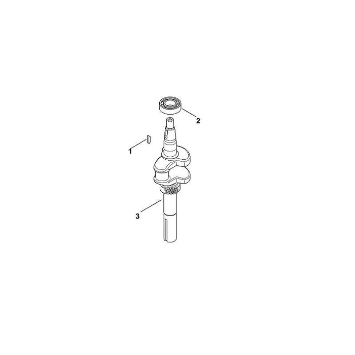 STIHL 0002-030-0401 Kurbelwelle positie 3 technische tekening