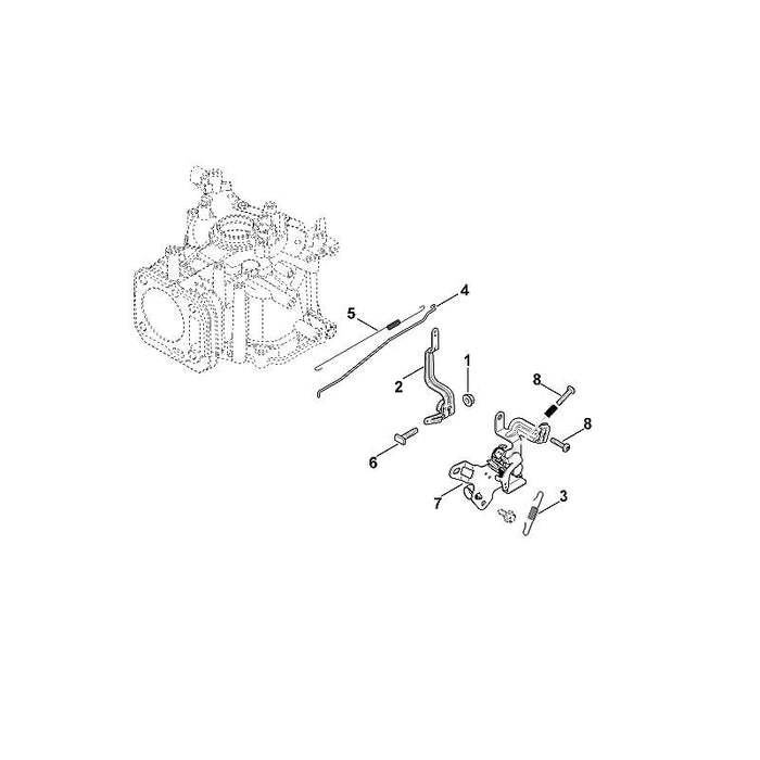 STIHL 0002-104-2103 Feder positie 5 technische tekening