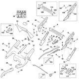 STIHL 6375-700-2715 Klappe kpl. positie 33 technische tekening