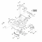 STIHL 6338-700-2700 Klappe kpl. positie 4 technische tekening