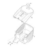 STIHL 6338-760-2100 Grasfangkorboberteil positie 2 technische tekening