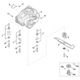 STIHL 6358-967-3820 Typenbezeichnung MB 448 TC positie 6 technische tekening