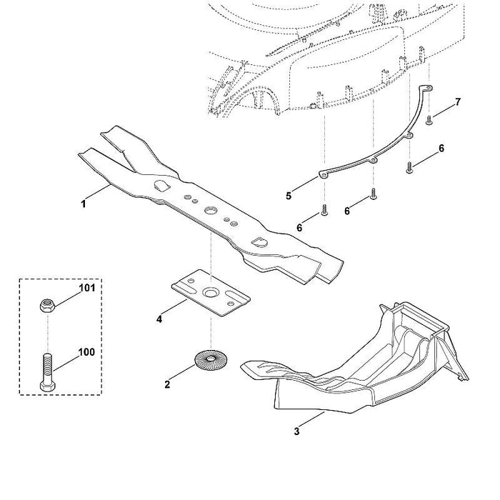 STIHL 6909-703-6320 Leiste positie 5 technische tekening