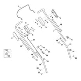 STIHL 6356-700-7531 Seilzug positie 23 technische tekening