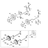 STIHL 6356-700-2431 Achse positie 6 technische tekening