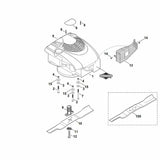 STIHL 9039-488-9072 Schraube 10-32x3/8" positie 14 technische tekening