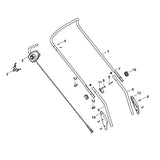 STIHL 6336-703-1220 Lenkeroberteil positie 1 technische tekening