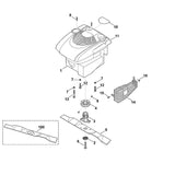 STIHL 6357-702-0101 Messer positie 5 technische tekening