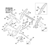 STIHL 6340-700-2705 Klappe kpl. positie 1 technische tekening