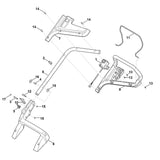 STIHL 6338-430-0410 Totmannschalter EUR positie 1 technische tekening