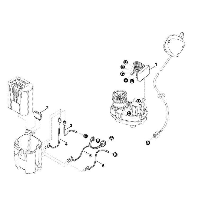 STIHL 6320-430-3800 Sicherungsschlüssel positie 2 technische tekening