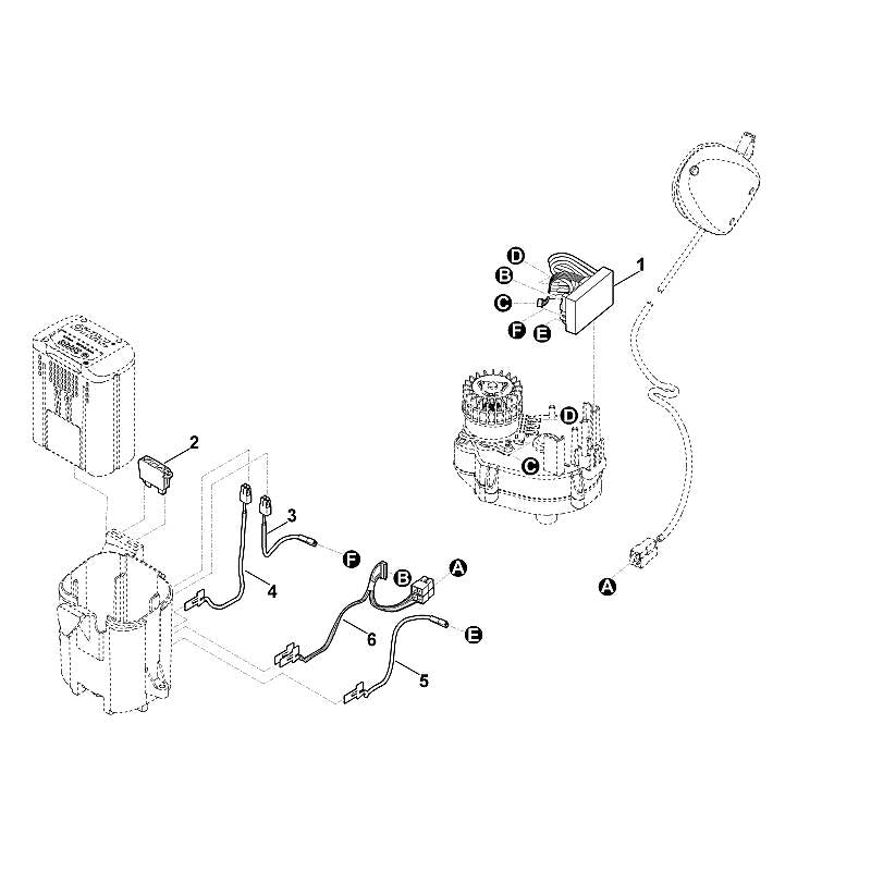 STIHL 6338-430-1400 Elektronik Modul positie 1 technische tekening