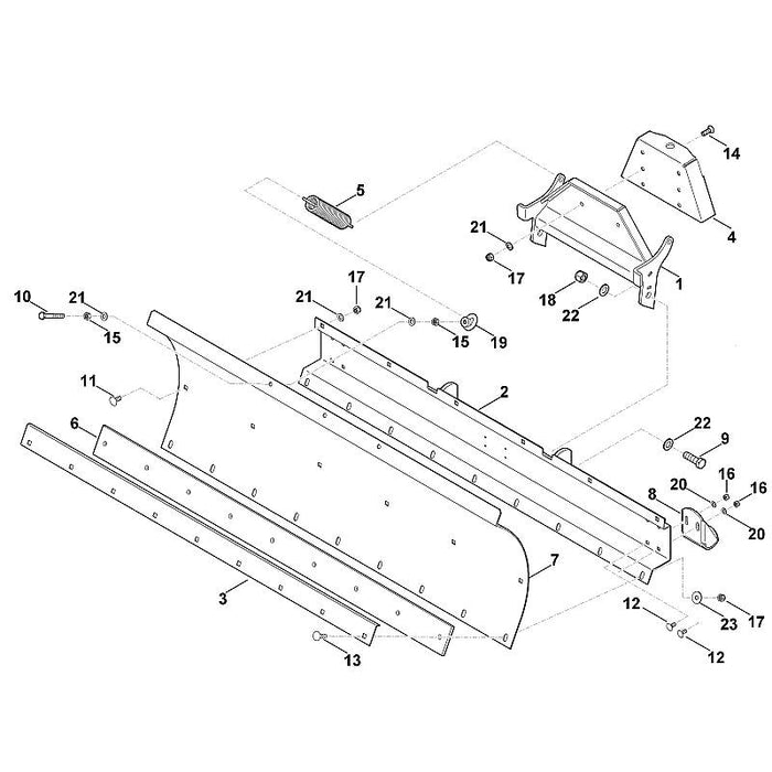 STIHL 9064-345-2410 Senkschraube M10x30 positie 14 technische tekening