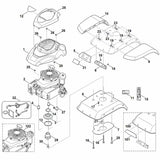 STIHL 6241-716-2805 Distanzhülse positie 27 technische tekening