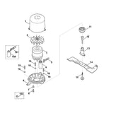 STIHL 6340-701-2000 Flansch positie 6 technische tekening