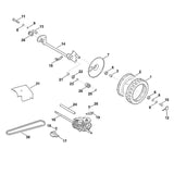 STIHL 6375-763-2800 Achshalter positie 15 technische tekening