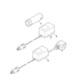 STIHL 6103-430-2505 Ladegerät EUR 12V positie 3 technische tekening