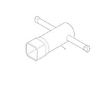 STIHL 0000-893-0700 Vierkant-Steckschlüssel 22 positie 1 technische tekening