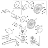 STIHL 6360-640-0112 Getriebe kpl. positie 12 technische tekening