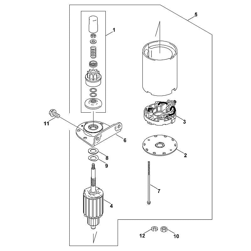 STIHL 0001-600-1701 Lagerdeckel vorne kpl. positie 6 technische tekening