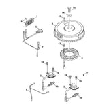STIHL 0001-400-3000 Spule positie 8 technische tekening