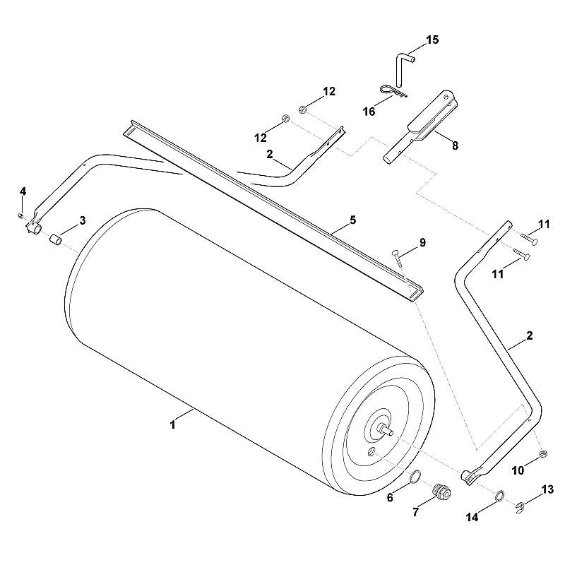 STIHL 6907-703-6300 Leiste positie 5 technische tekening