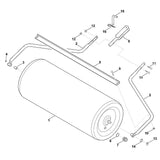 STIHL 6907-760-8200 Rohr kpl. positie 2 technische tekening