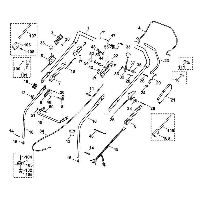 STIHL 9212-260-0700 Sechskantmutter M5 positie 105 technische tekening
